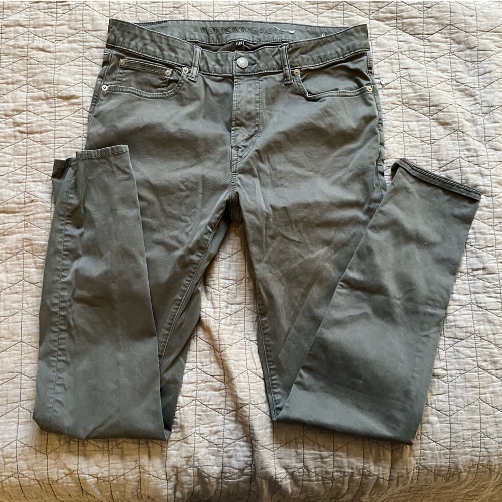 American Eagle Outfitters Dark Gray Flex Pants